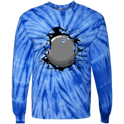 Bowling Bowling Meaningful Gift Tie-Dye Long Sleeve Shirt