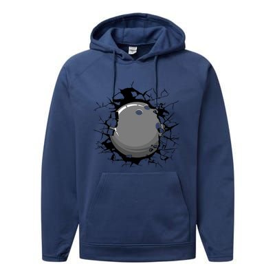 Bowling Bowling Meaningful Gift Performance Fleece Hoodie