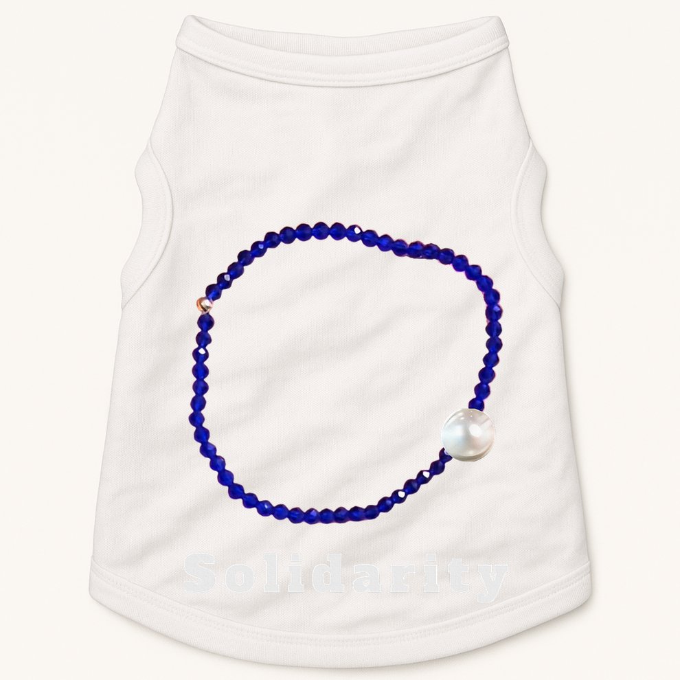 Blue Bracelet Movement Solidarity Trend Women Rights 4b Doggie Tank