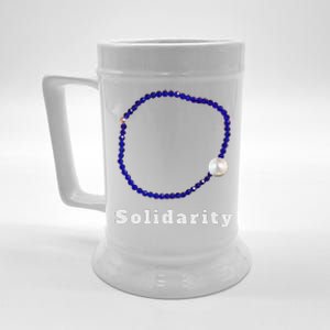 Blue Bracelet Movement Solidarity Trend Women Rights 4b Beer Stein