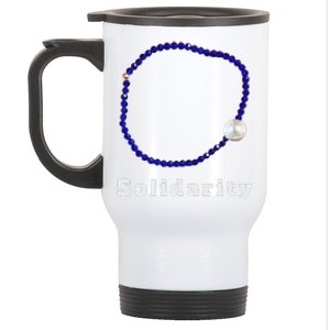 Blue Bracelet Movement Solidarity Trend Women Rights 4b Stainless Steel Travel Mug