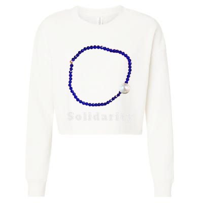 Blue Bracelet Movement Solidarity Trend Women Rights 4b Cropped Pullover Crew