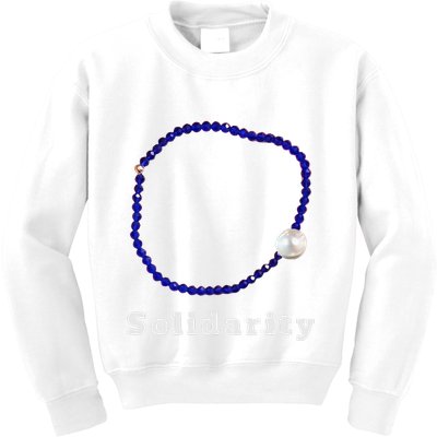 Blue Bracelet Movement Solidarity Trend Women Rights 4b Kids Sweatshirt