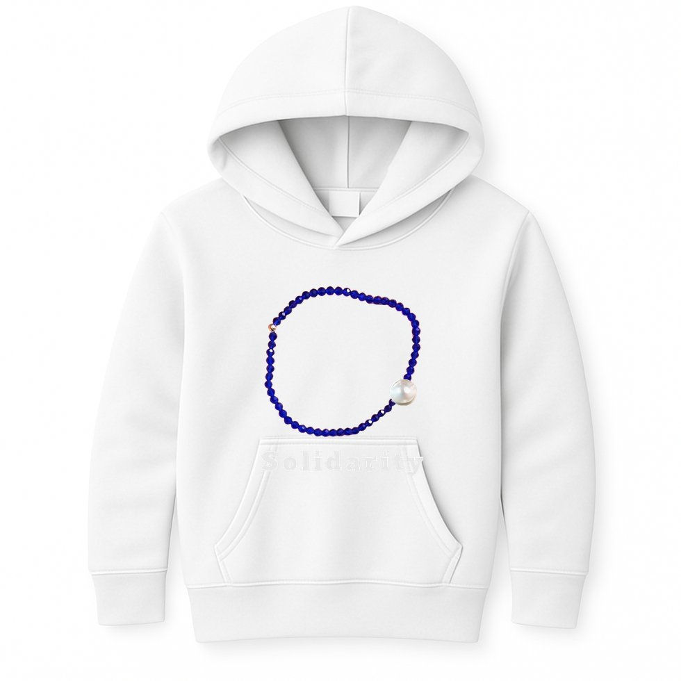 Blue Bracelet Movement Solidarity Trend Women Rights 4b Kids Hoodie