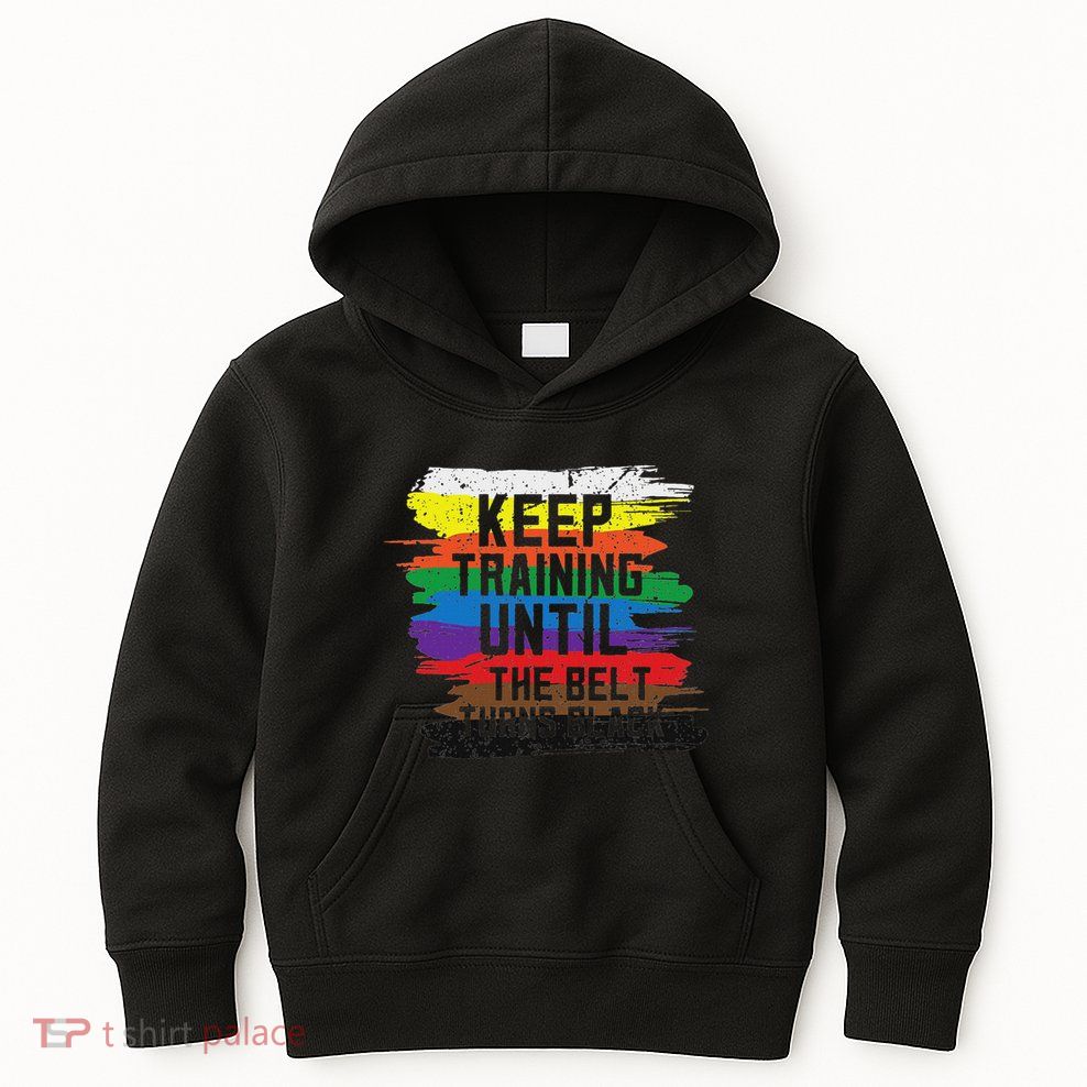 Black Belt Martial Art Training Karate Tae Kwon Do Kick Kids Hoodie