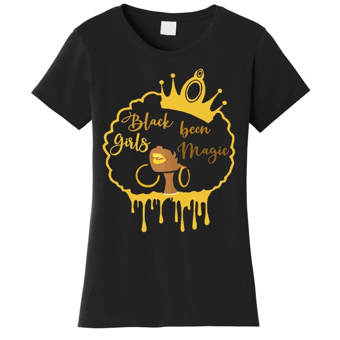 Black Been Magic African American Queen Women's T-Shirt