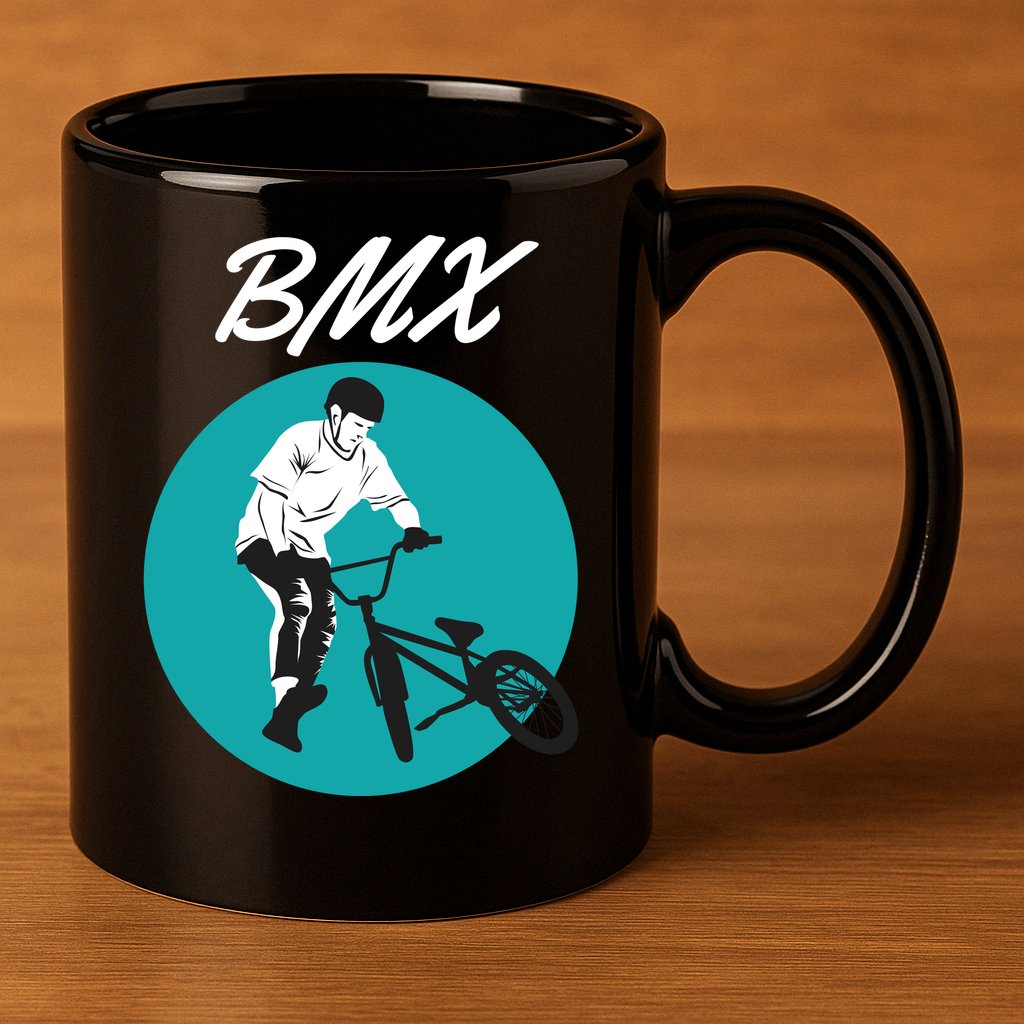 BMX 11oz C Handle Ceramic Mug