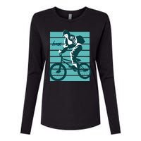 BMX Womens Cotton Relaxed Long Sleeve T-Shirt