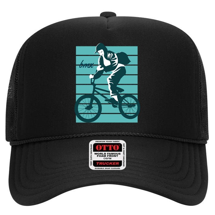 BMX High Crown Mesh Back Trucker Hat