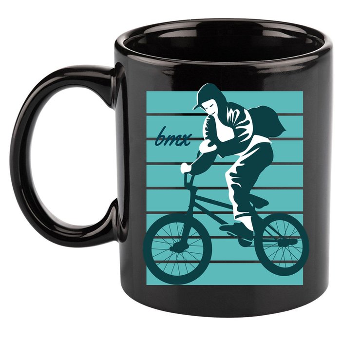 BMX 11oz C Handle Ceramic Mug