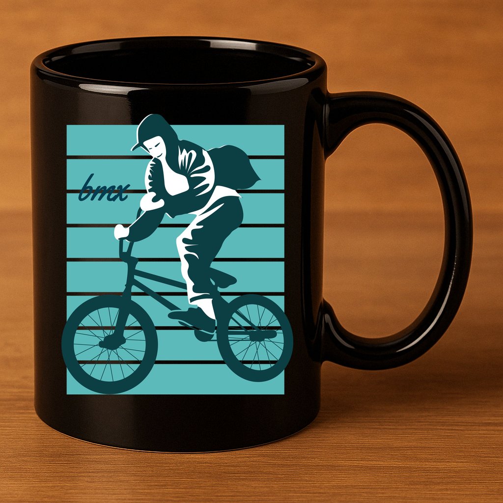 BMX 11oz C Handle Ceramic Mug