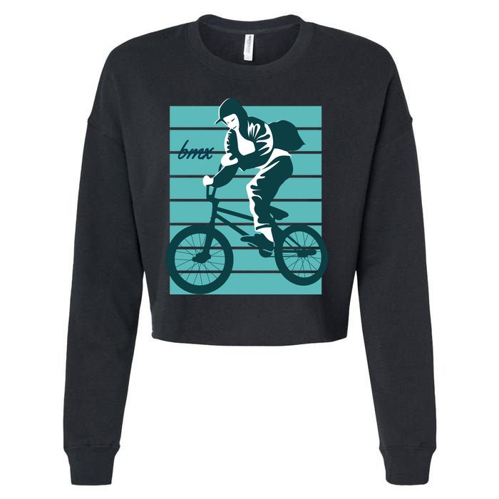 BMX Cropped Pullover Crew