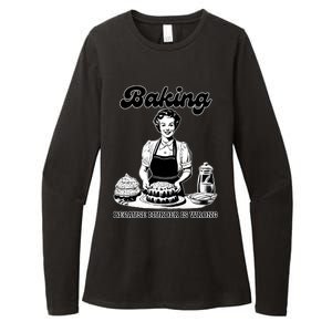 Baking Because Murder Is Wrong Womens CVC Long Sleeve Shirt