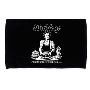 Baking Because Murder Is Wrong Microfiber Hand Towel