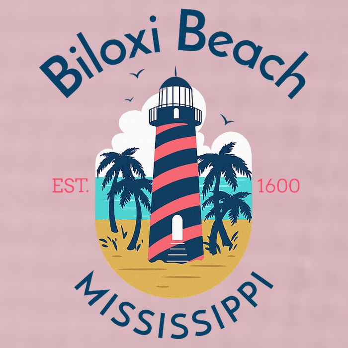 Biloxi Beach Mississippi 25L Jumbo Tote