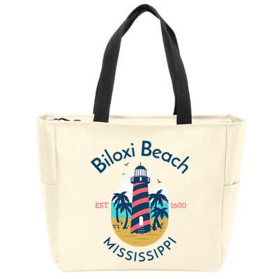 Biloxi Beach Mississippi Zip Tote Bag