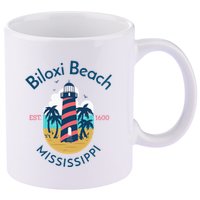 Biloxi Beach Mississippi 11oz C Handle Ceramic Mug