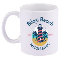Biloxi Beach Mississippi 11oz C Handle Ceramic Mug