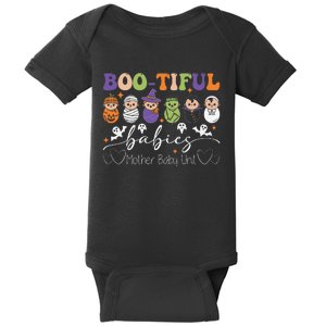 Bootiful Babies Mother Baby Nurse Halloween Postpartum Nurse Gift Baby Bodysuit