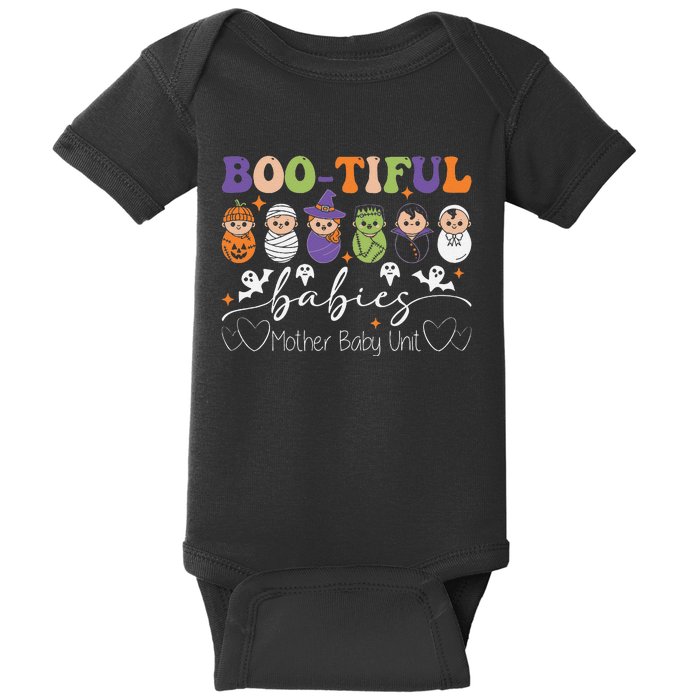 Bootiful Babies Mother Baby Nurse Halloween Postpartum Nurse Gift Baby Bodysuit