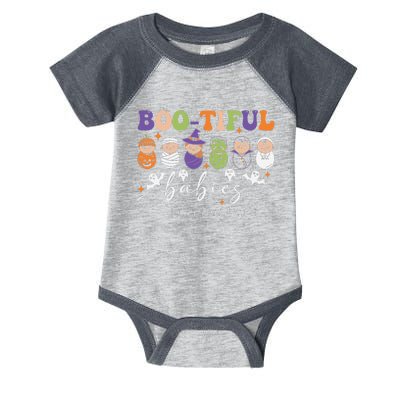 Bootiful Babies Mother Baby Nurse Halloween Postpartum Nurse Gift Infant Baby Jersey Bodysuit