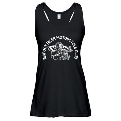 Bigfoot Biker Motorcycle Squatchy Sasquatch Ladies Essential Flowy Tank