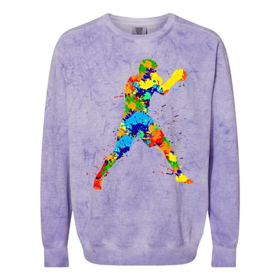 Boxing Boxer Meaningful Gift Colorblast Crewneck Sweatshirt