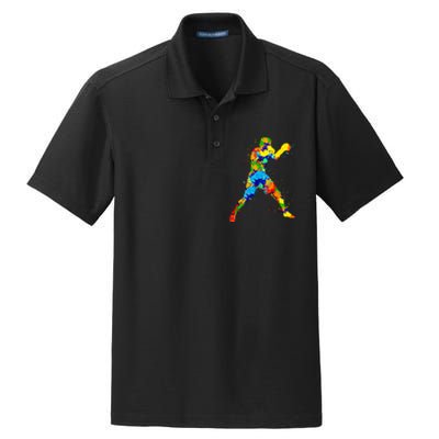 Boxing Boxer Meaningful Gift Dry Zone Grid Polo