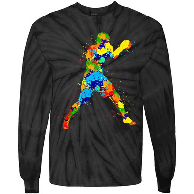 Boxing Boxer Meaningful Gift Tie-Dye Long Sleeve Shirt