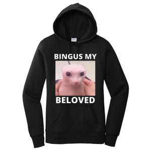 Bald Bingus My Beloved Hairless Sphinx Cat Women's Pullover Hoodie