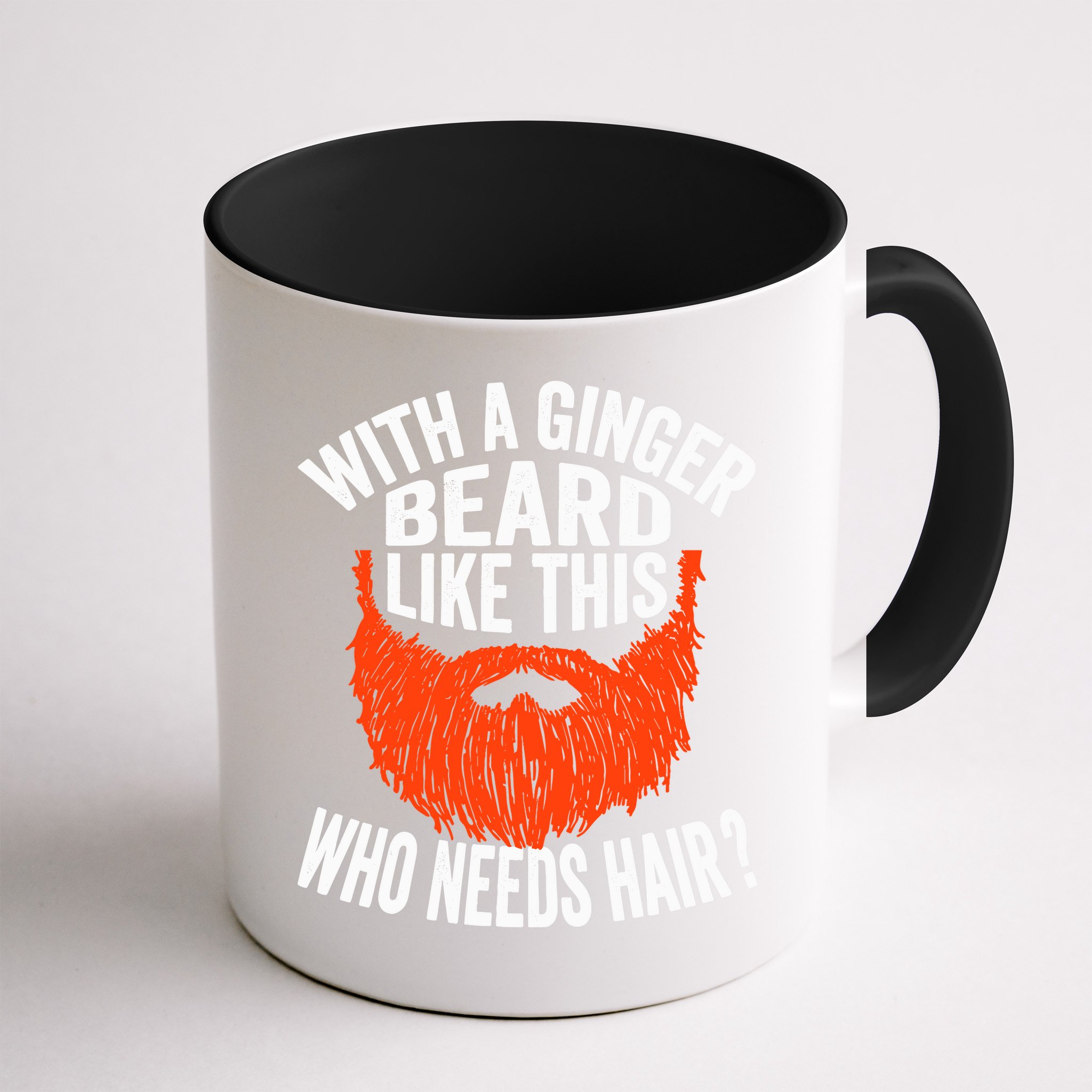 Bearded Bald Man Ginger Beard Funny Sarcastic Saying Mug
