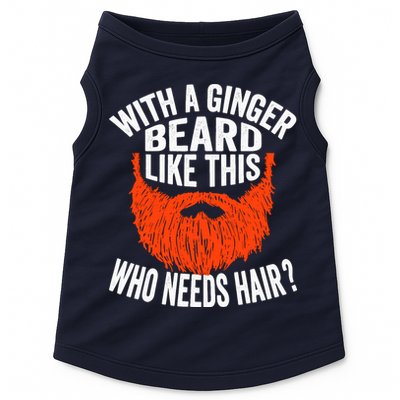 Bearded Bald Man Ginger Beard Funny Sarcastic Saying Doggie Tank