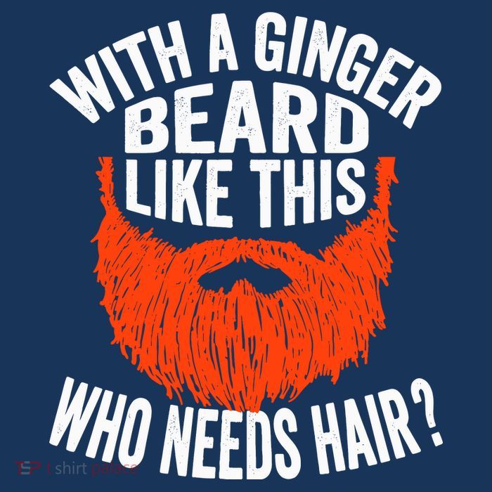 Bearded Bald Man Ginger Beard Funny Sarcastic Saying Women's V-Neck T-Shirt
