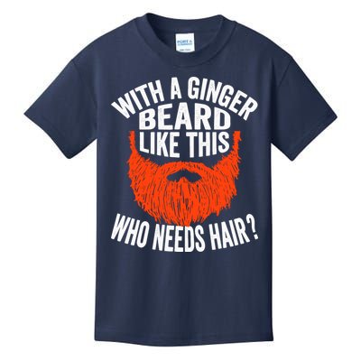 Bearded Bald Man Ginger Beard Funny Sarcastic Saying Kids T-Shirt