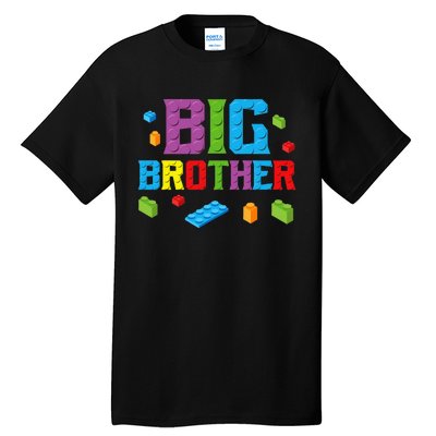 Big Brother Master Builder Building Bricks Blocks Family Set Tall T-Shirt