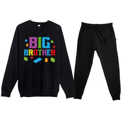 Big Brother Master Builder Building Bricks Blocks Family Set Premium Crewneck Sweatsuit Set