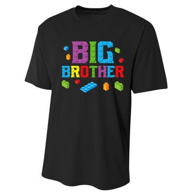 Big Brother Master Builder Building Bricks Blocks Family Set Performance Sprint T-Shirt