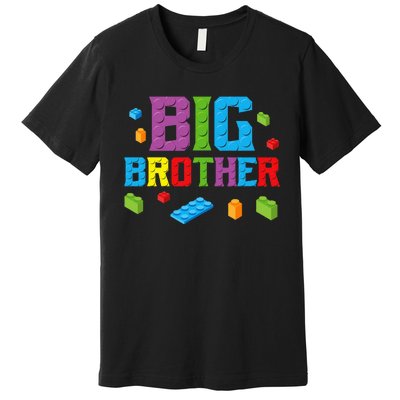 Big Brother Master Builder Building Bricks Blocks Family Set Premium T-Shirt