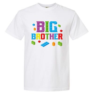 Big Brother Master Builder Building Bricks Blocks Family Set Garment-Dyed Heavyweight T-Shirt