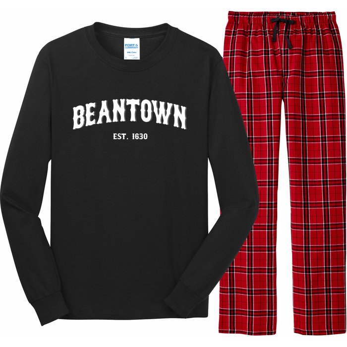 Beantown Boston Massachusetts Baked Beans New England Long Sleeve Pajama Set