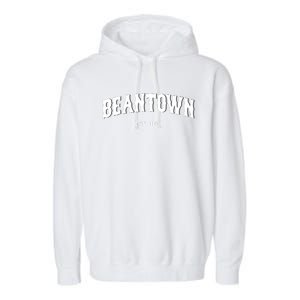 Beantown Boston Massachusetts Baked Beans New England Garment-Dyed Fleece Hoodie