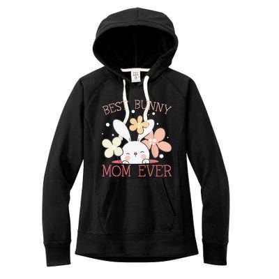 Best Bunny Mom Ever Rabbit Lover Mothers Day Mommy Women's Fleece Hoodie