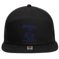Baking Because Murder Is Wrong 7 Panel Mesh Trucker Snapback Hat