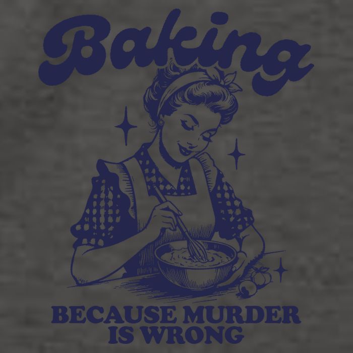 Baking Because Murder Is Wrong Vector Backpack