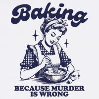 Baking Because Murder Is Wrong Wool Snapback Cap