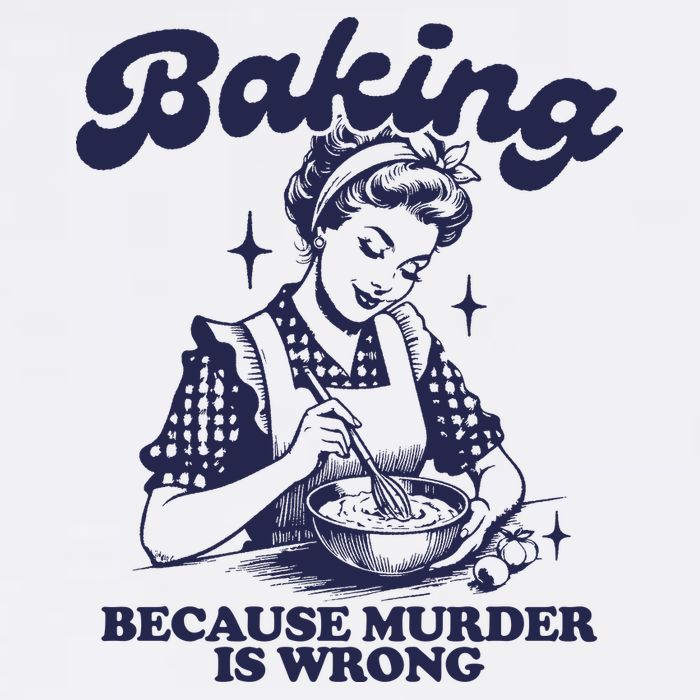 Baking Because Murder Is Wrong Wool Snapback Cap