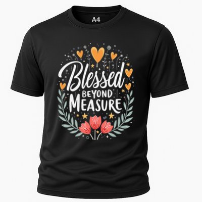 Blessed Beyond Measure Cute Floral Christian Performance Shirt