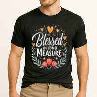 Blessed Beyond Measure Cute Floral Christian Cooling Performance Crew T-Shirt