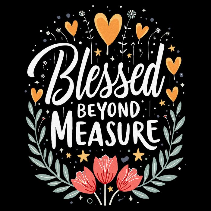 Blessed Beyond Measure Cute Floral Christian Impact Tech Backpack