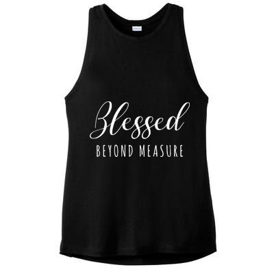 Blessed Beyond Measure Ladies PosiCharge Tri-Blend Wicking Tank